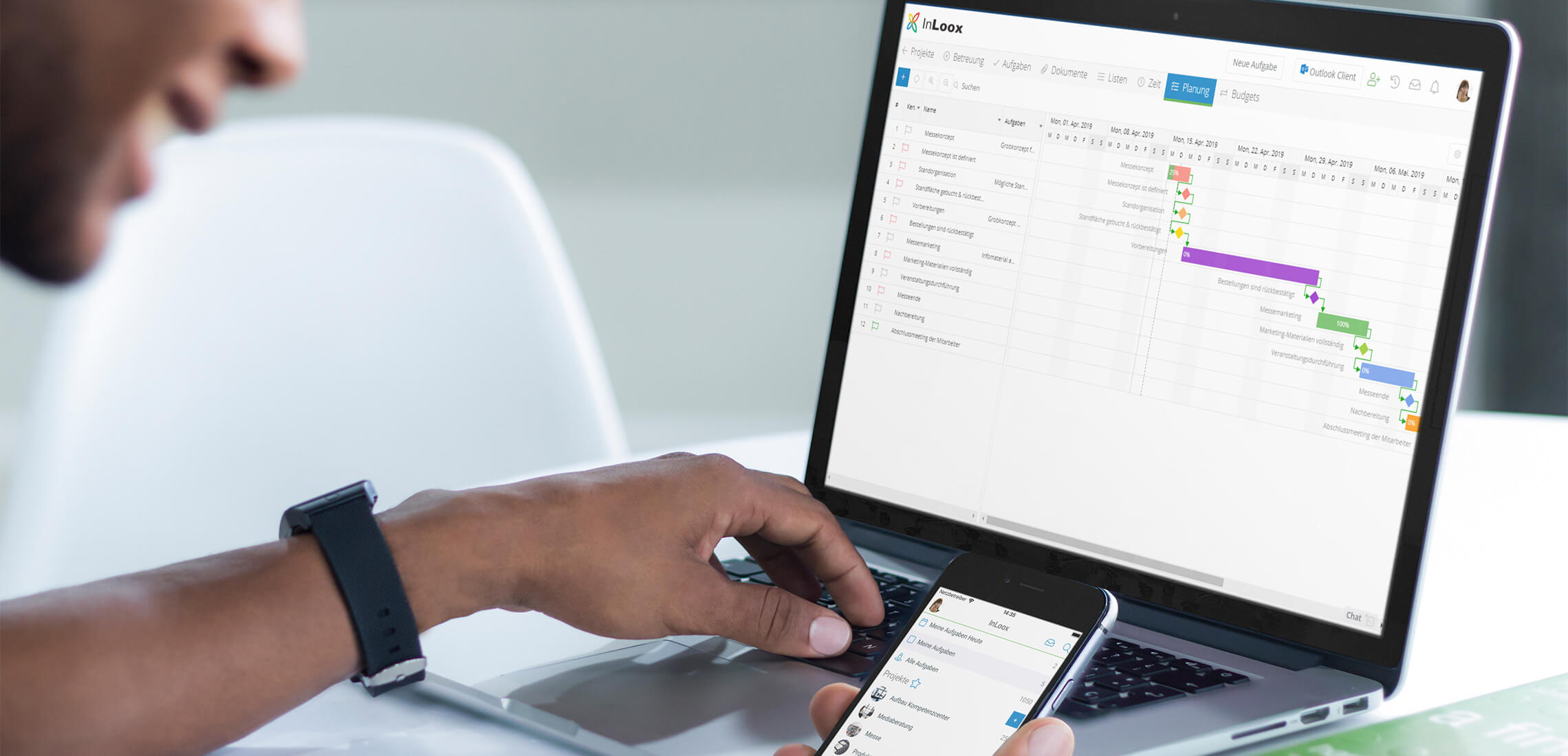 InLoox Projektmanagement-Software für Outlook, Web & Smartphone