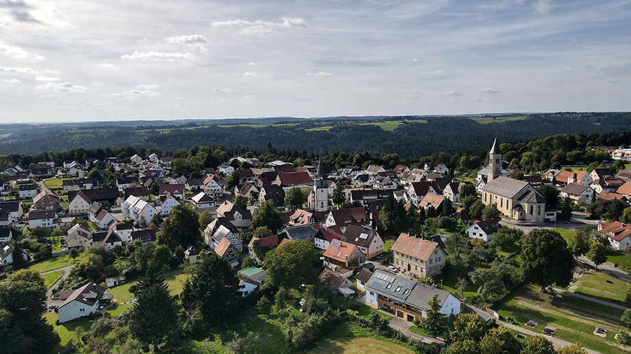 Luftansicht Gemeinde Spraitbach - Foto: Michael Müller