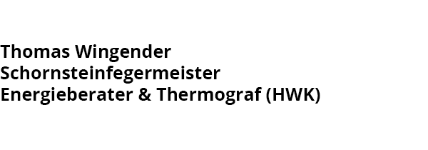 Thomas Wingender Schornsteinfegermeister, Energieberater & Thermograf