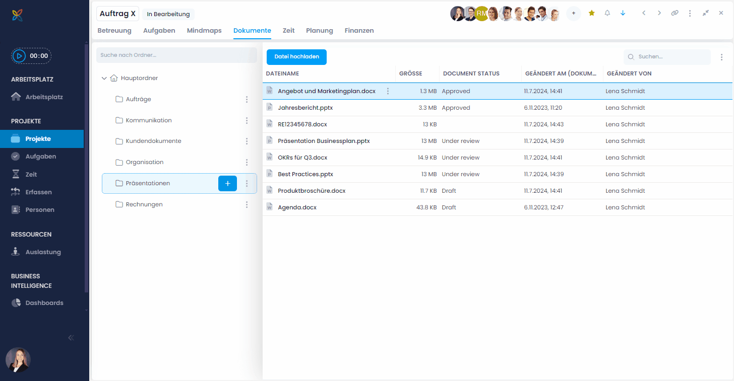 Neuerungen im Dokumentenbereich von InLoox Web App