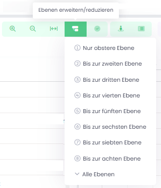 Planung - Ebenen beliebig erweitern und reduzieren