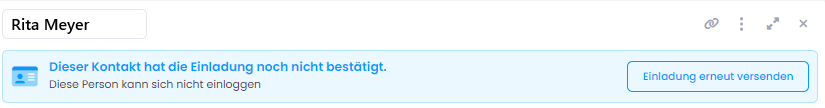 InLoox Einladung erneut versenden