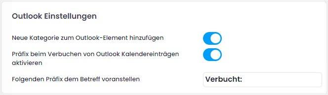 Outlook Einstellungen