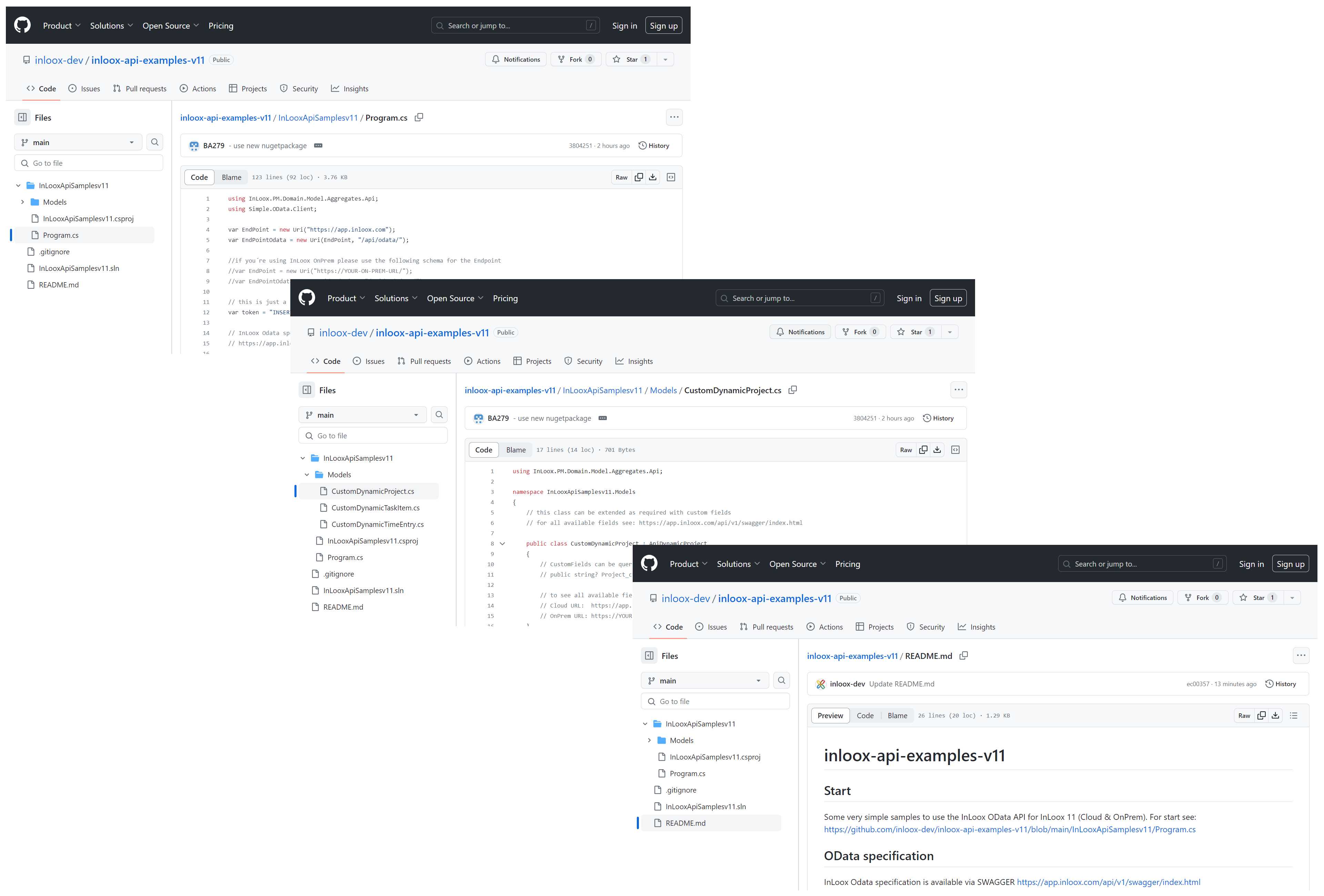 InLoox 11 API Beispiele