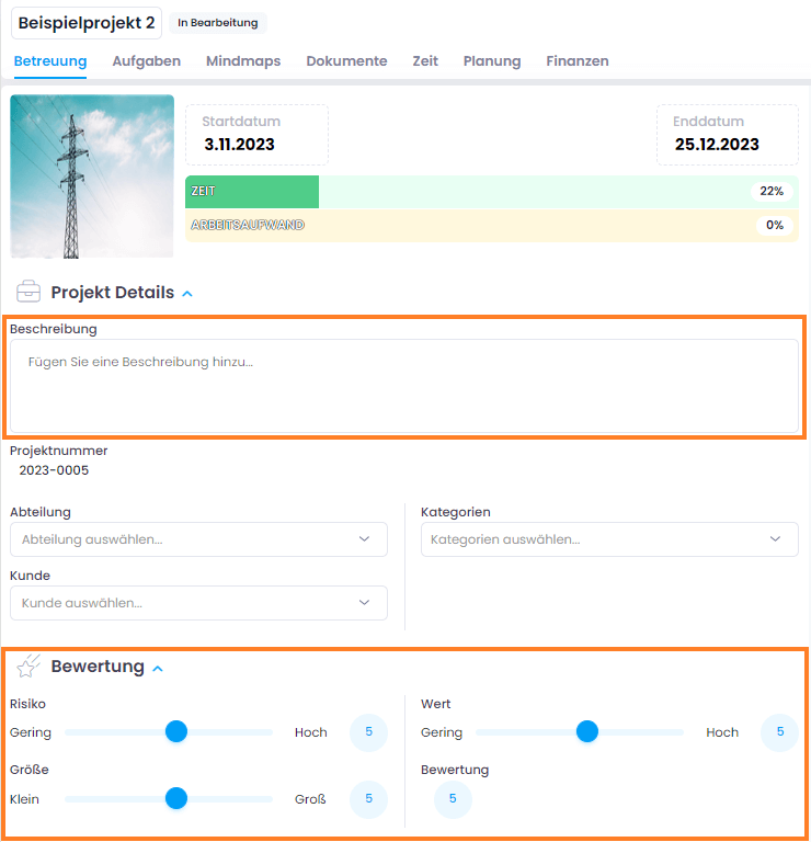 Projektbeschreibung & Bewertung des Projektes