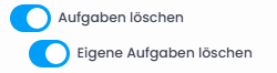 Berechtigungen in InLoox: Aufgaben allgemein löschen & Nur eigene Aufgaben löschen