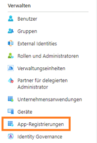App-Registrierungen