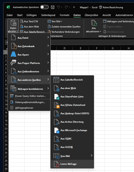 InLoox OData Datenquelle mit Power Query in Excel einbinden