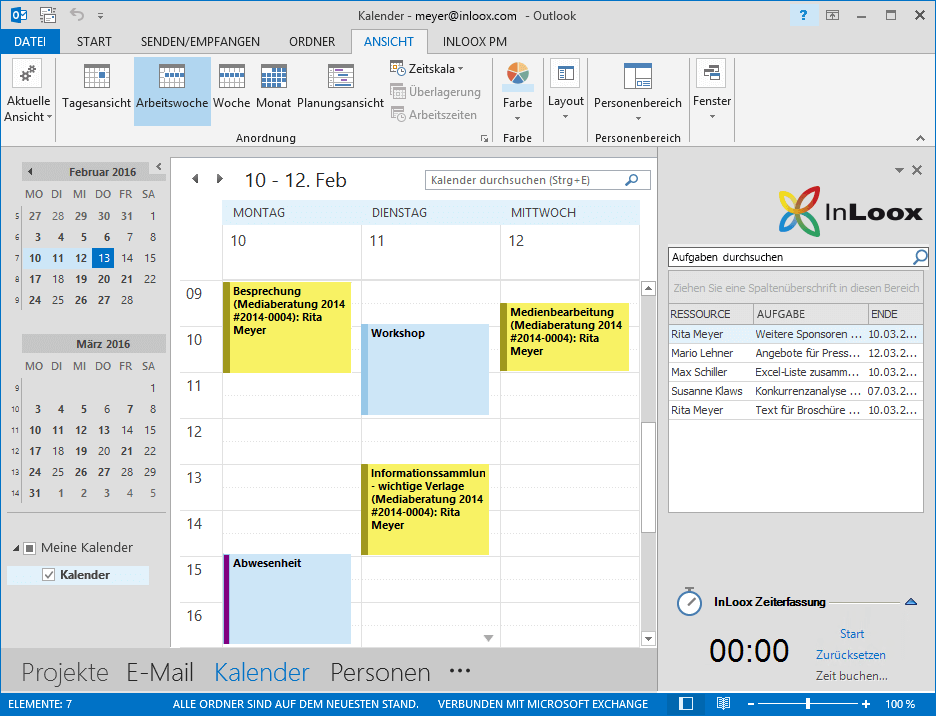 <b>Outlook-Synchronisation</b> – Nutzen Sie Synergieeffekte mit Microsoft Outlook
