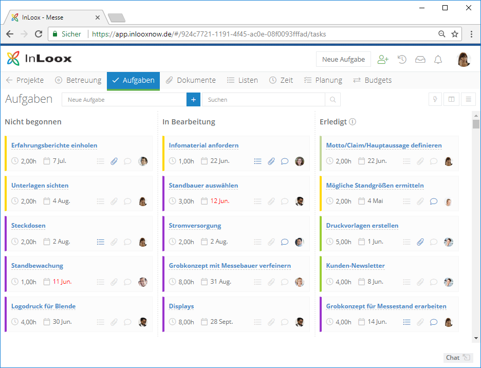 <b>Kanban</b> – Online sehen, was wann von wem zu tun ist