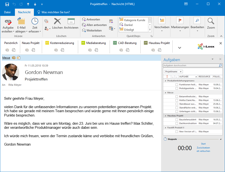 <b>Outlook-Synchronisation</b> – Nutzen Sie Synergieeffekte mit Microsoft Outlook
