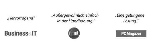 InLoox ist unter anderem bekannt aus Forbes, c't, ITMagazine, Business&IT,c'net und PCMagazin